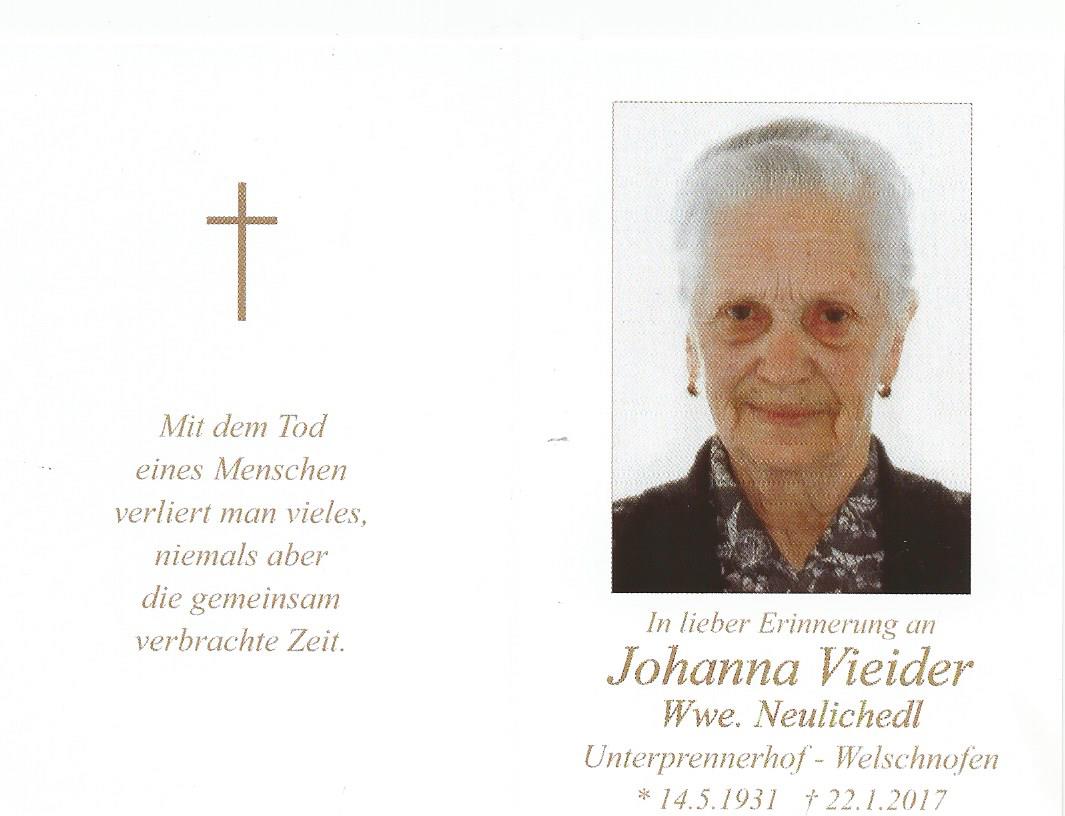 Johanna Vieider Neulichedl