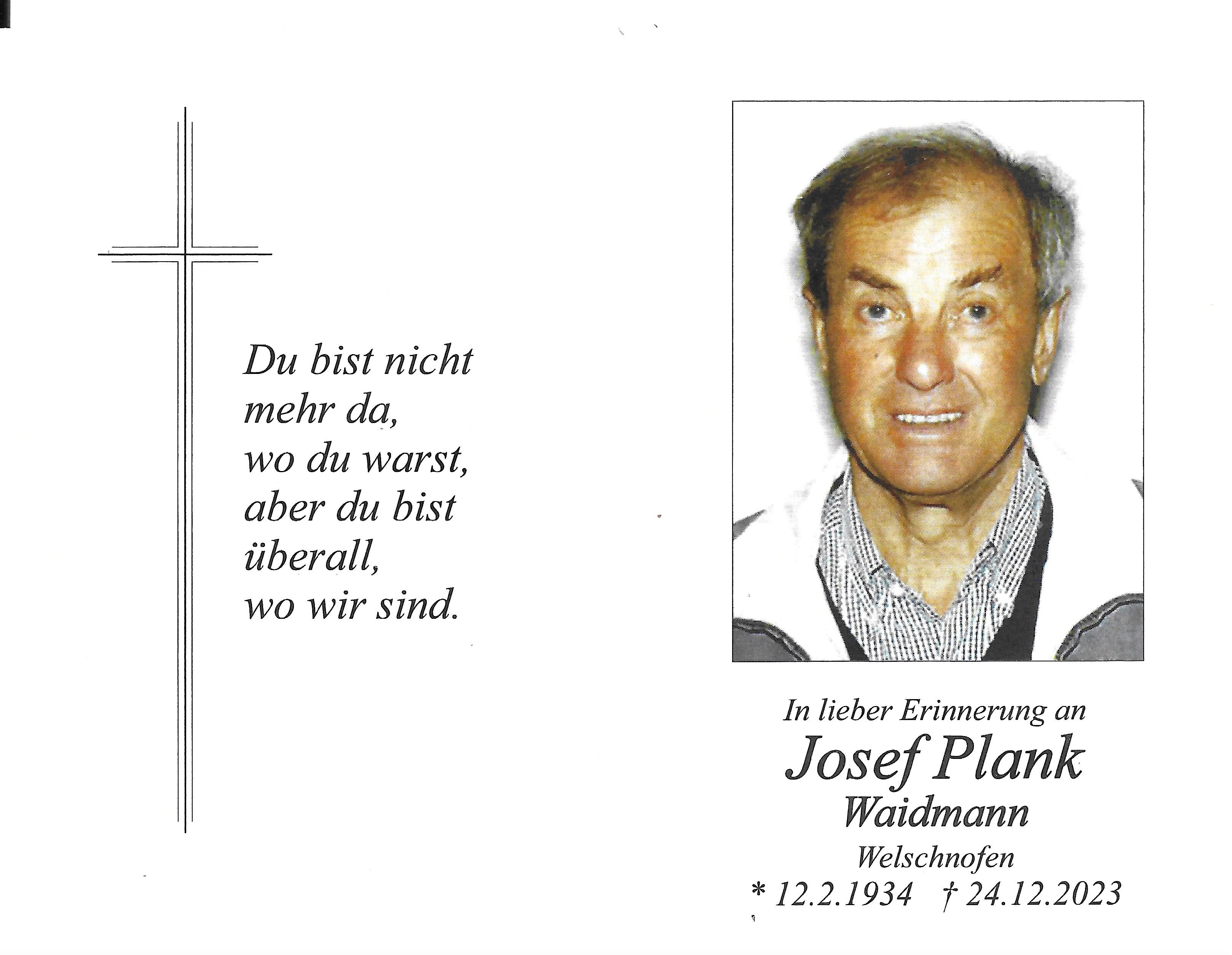 Josef Plank Waidmann
