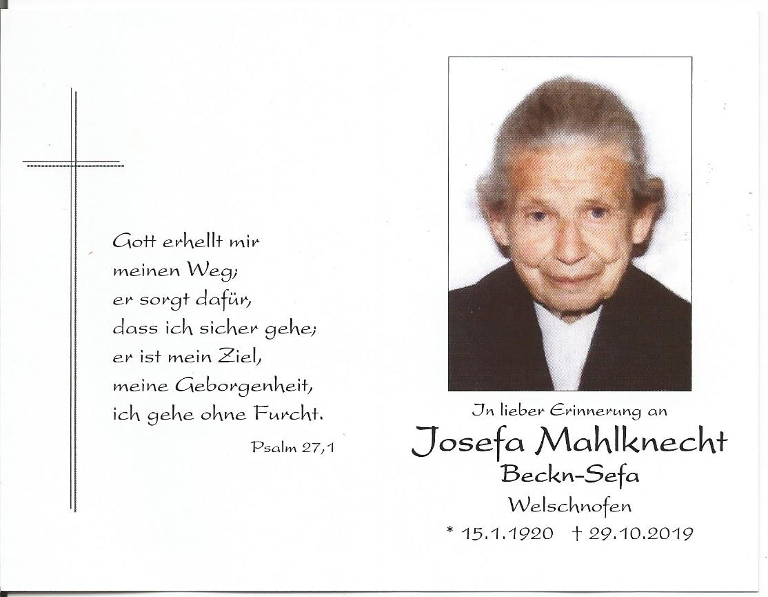 Josefa Mahlknecht Beckn Sefa