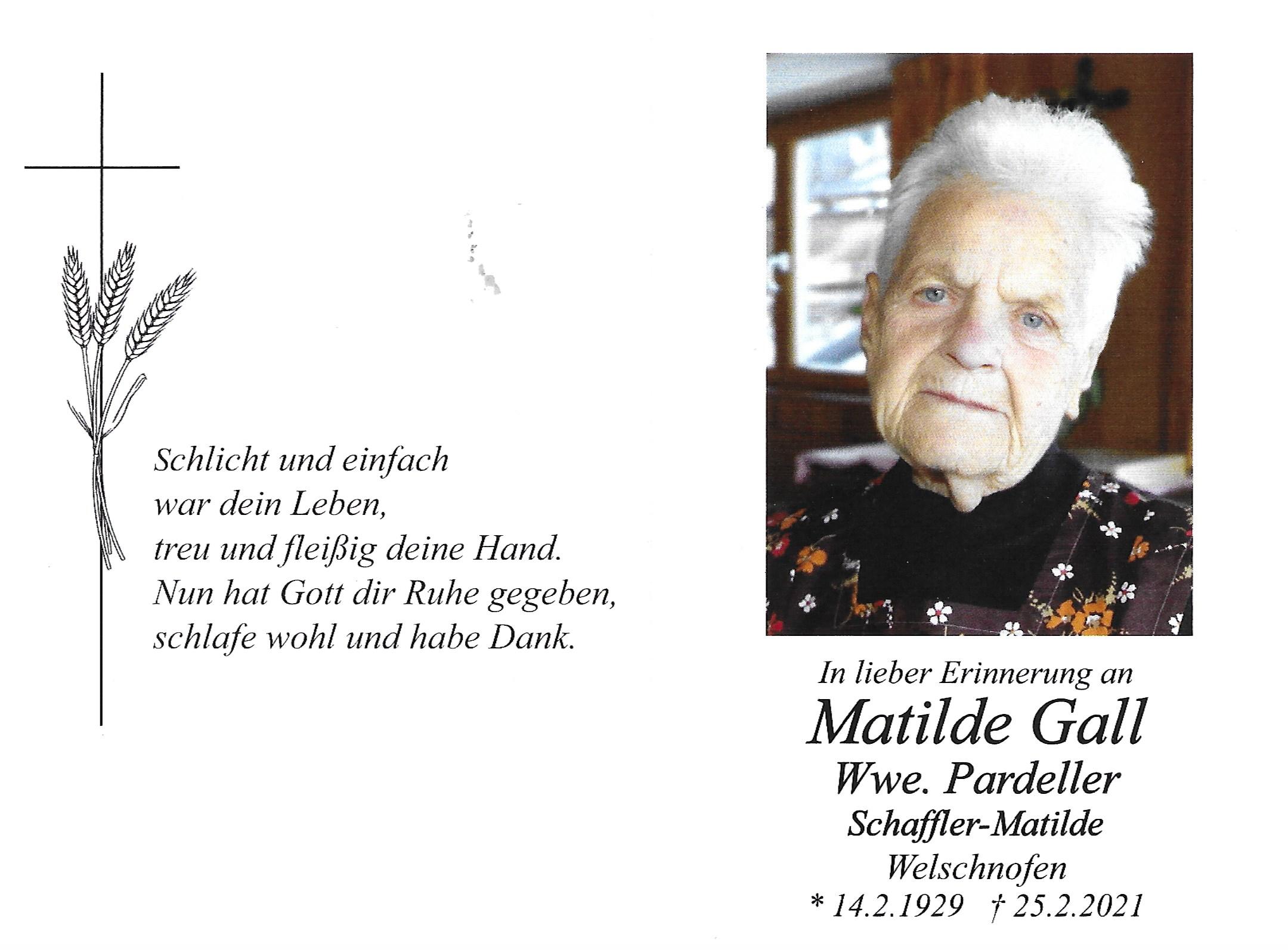 Matilde Gall Wwe. Pardeller