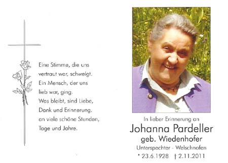 Johanna Wiedenhofer Pardeller